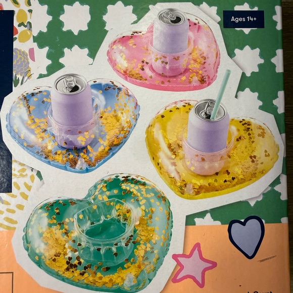 Roller Rabbit Inflatable Cup Holder Set - Authentic! ON hand! RARE - Picture 2 of 3